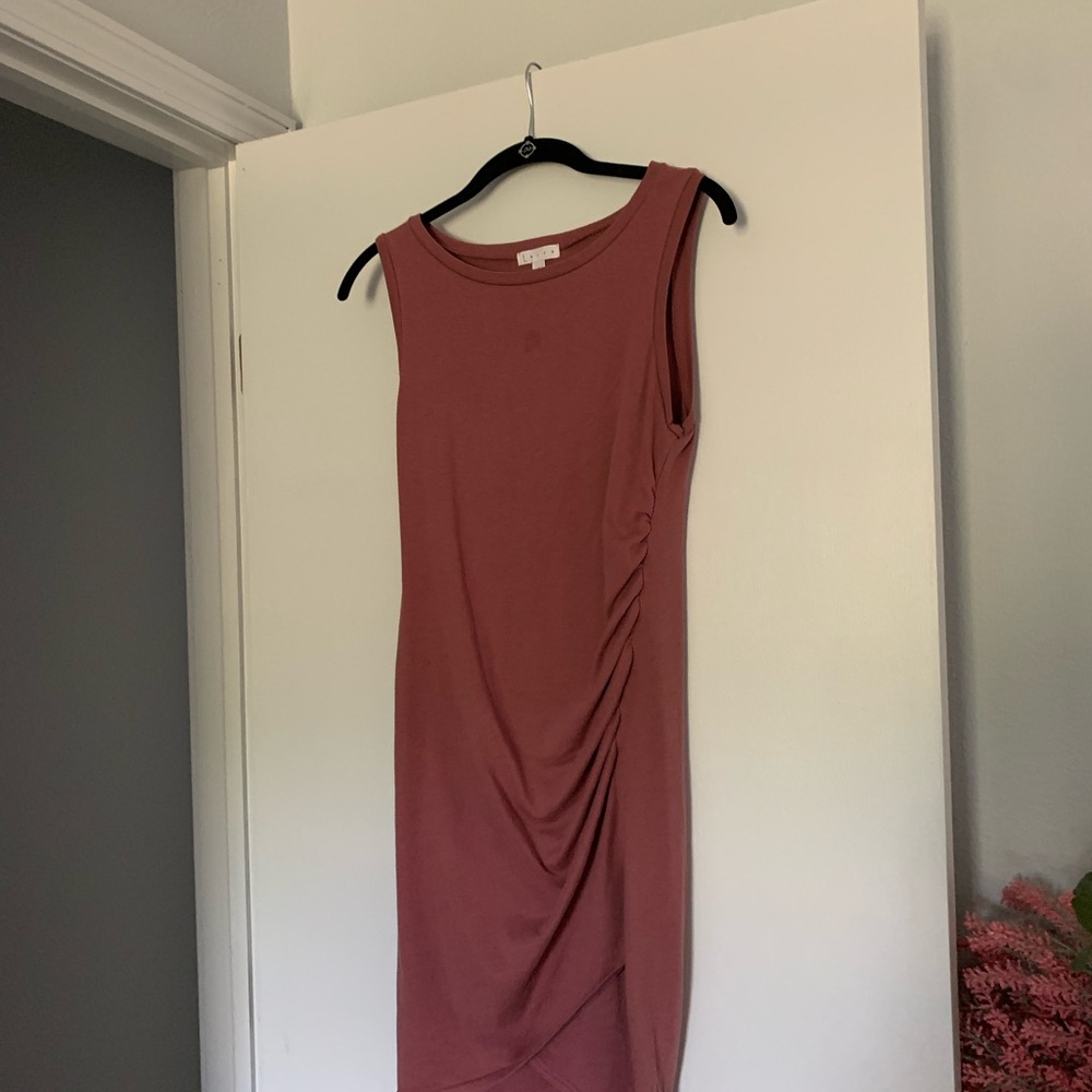 Leith bodycon Sleeveless Dress in Mauve